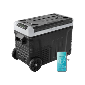 Euhomy Rover W4 dual-zone car refrigerator with wheels and app control