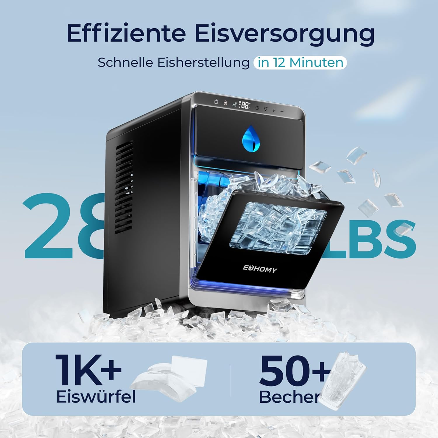 Euhomy Luna Arc Crescent Ice Maker EU-Version