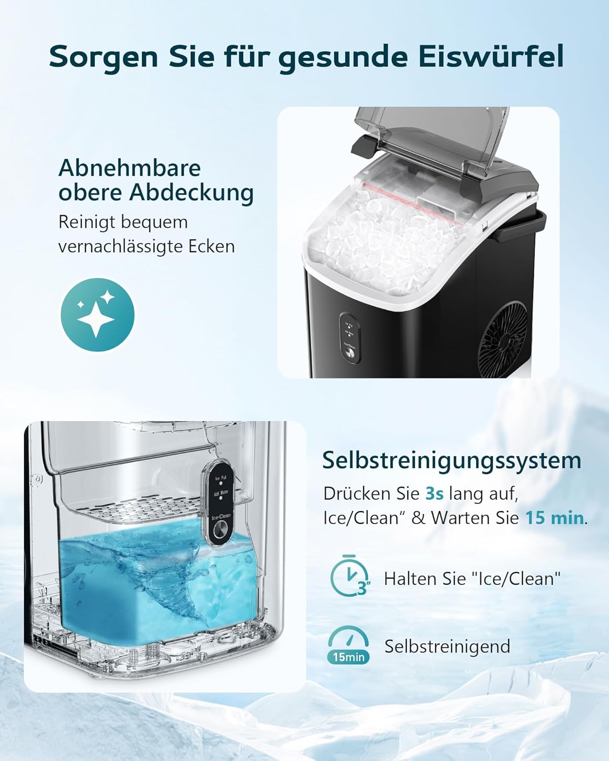 Euhomy Pearl H1 Nugget Ice Maker EU-Version