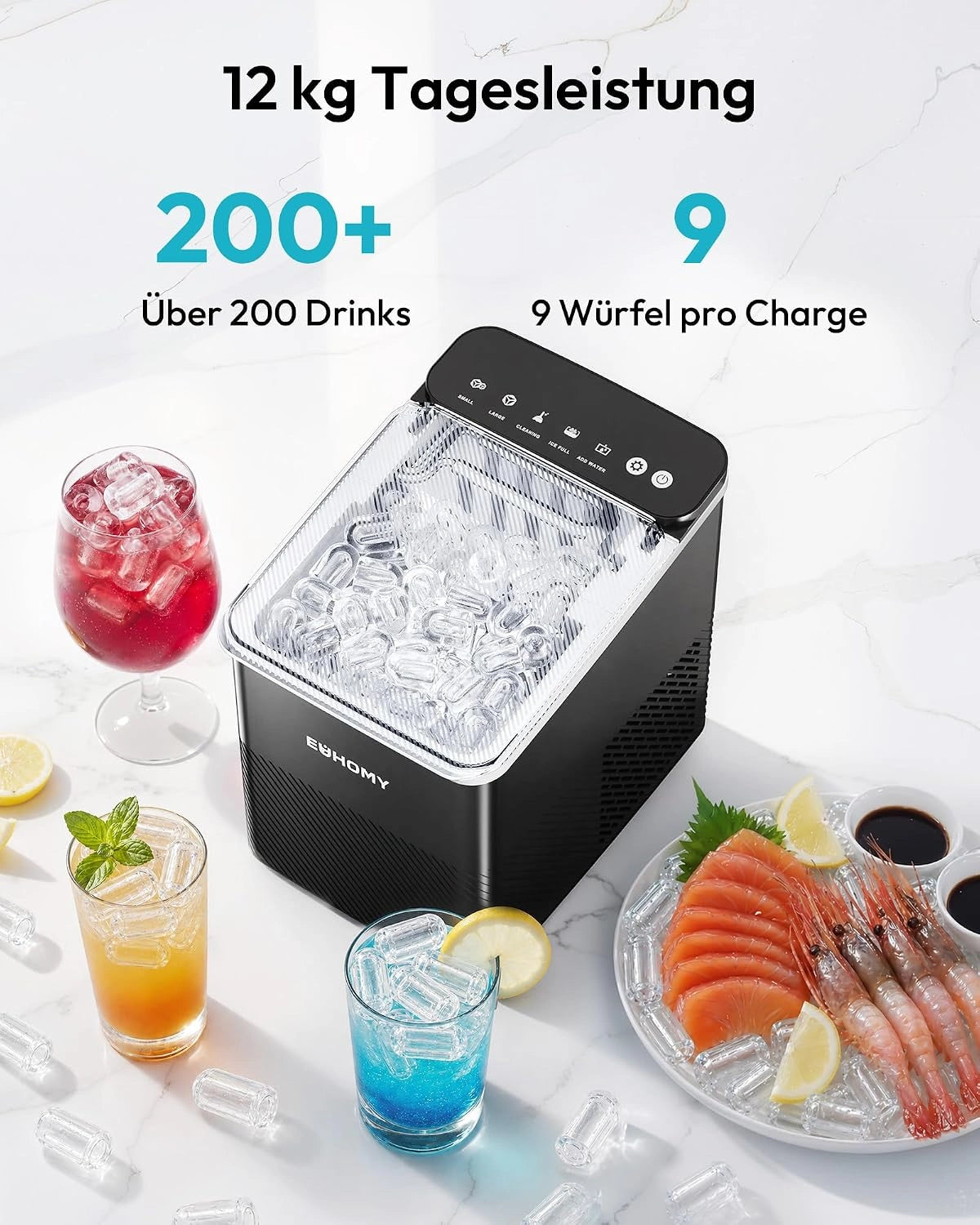 Euhomy Dart U1 Lite Bullet Ice Maker EU-Version