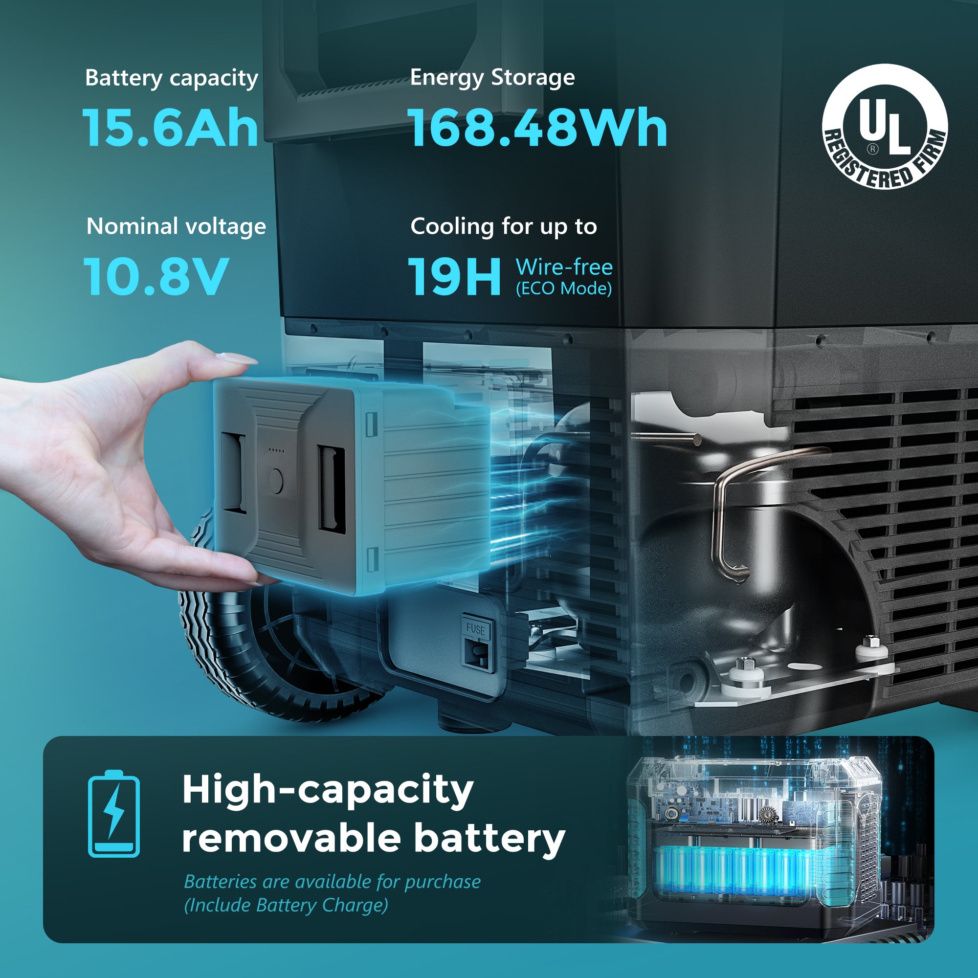 EUHOMY 12 Volt Fridge with Ice Maker Large Capacity Design Camp Refrigerator - Euhomy