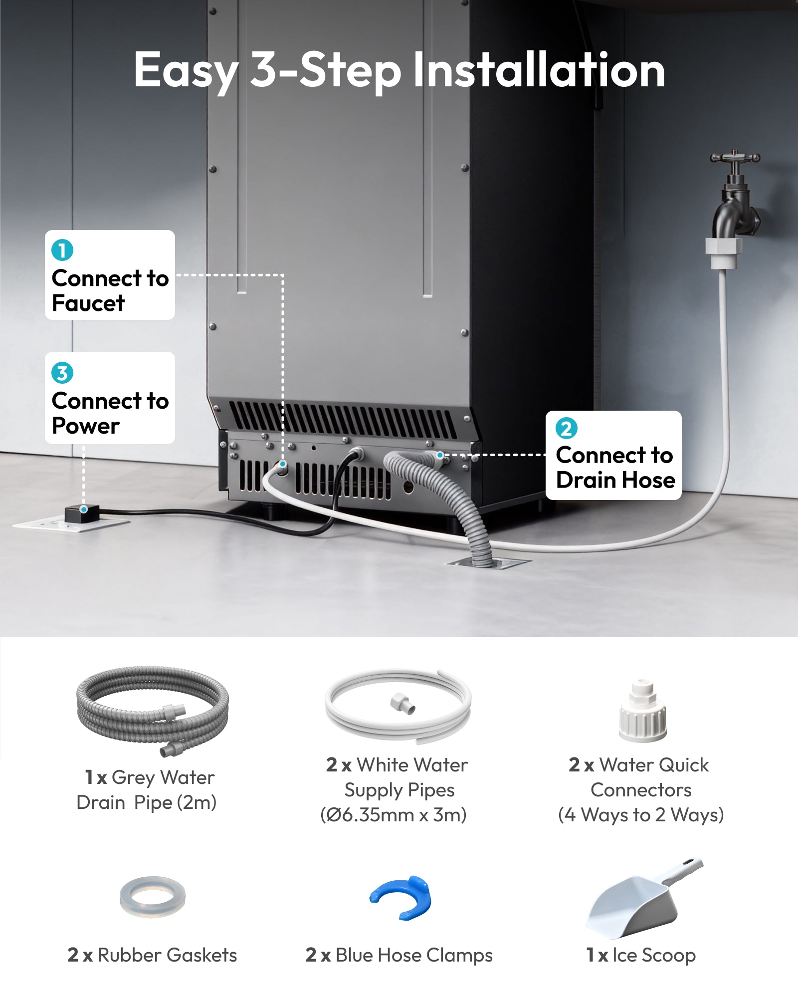 Euhomy Lucid M1 Cube Commercial Ice Maker