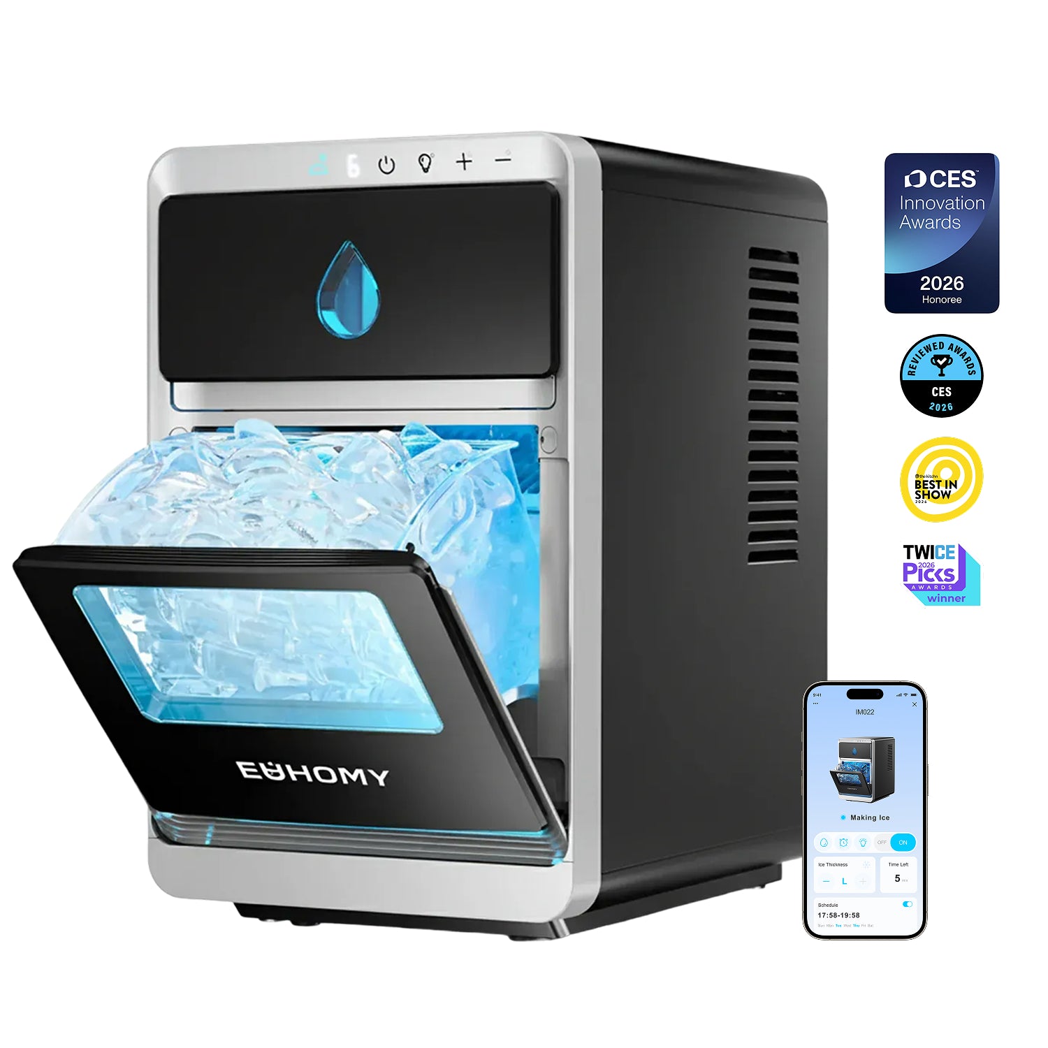 Euhomy Luna Series Crescent Ice Maker (LunaArc & Luna Pro)