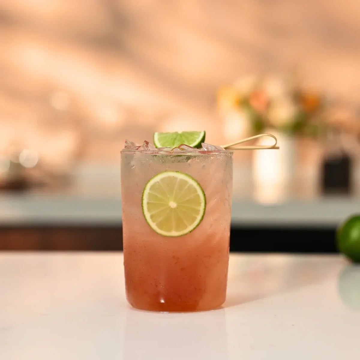 Cranberry-Limette-Erfrischungsgetränk