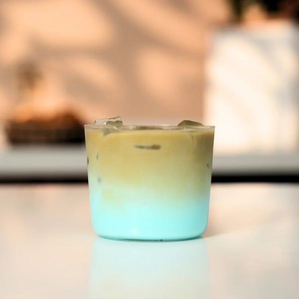 Blauer Vanille Latte