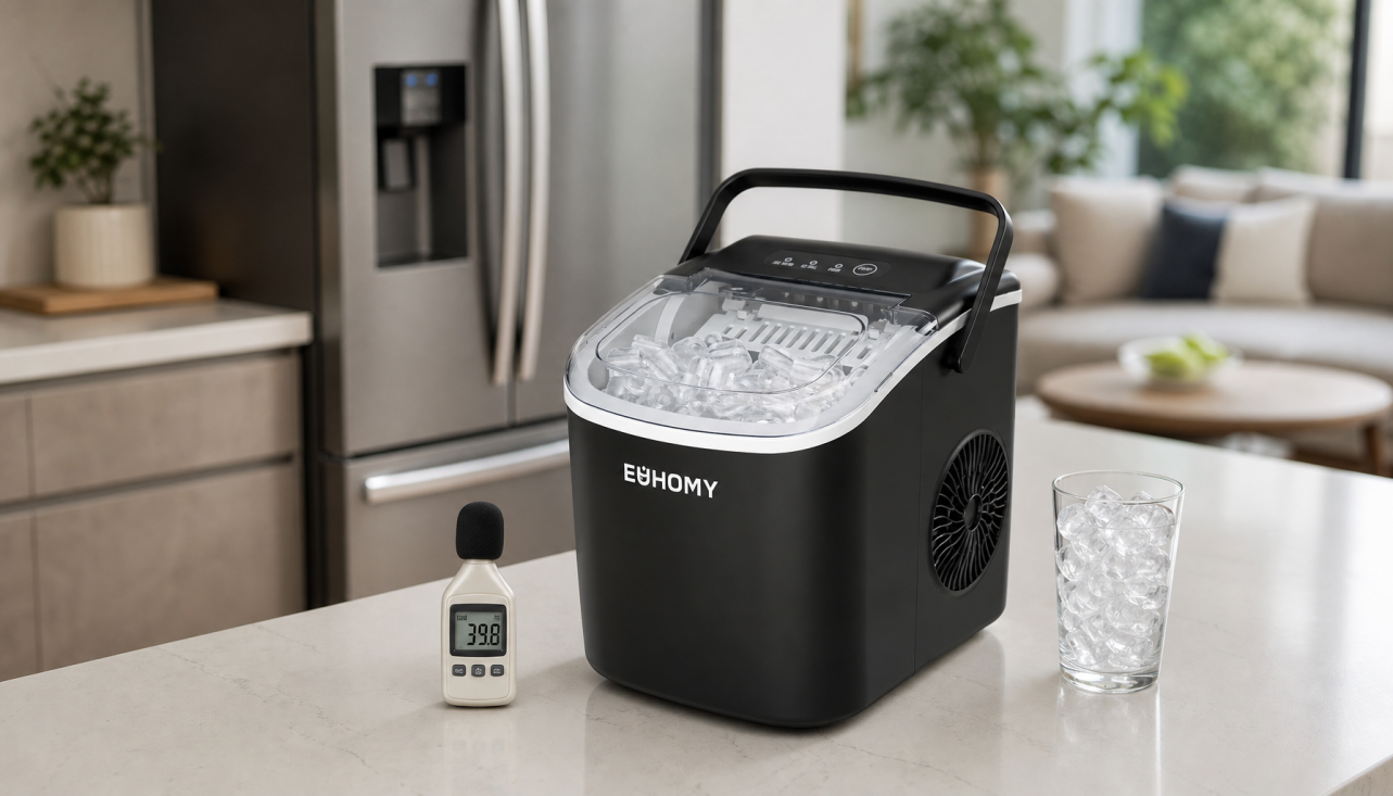 quiet countertop ice maker decibel level