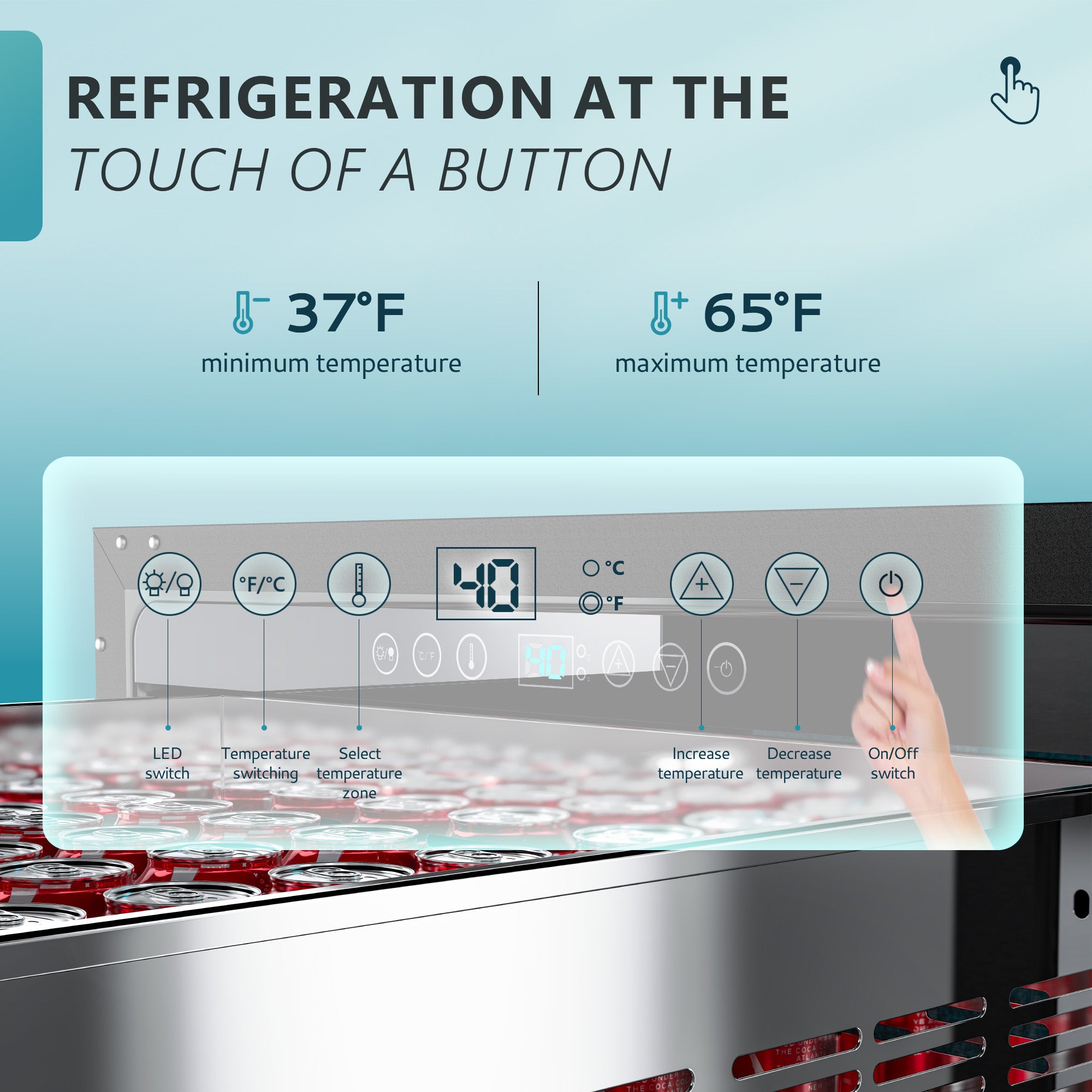 Euhomy Pulse Dual 150 Beverage Refrigerator