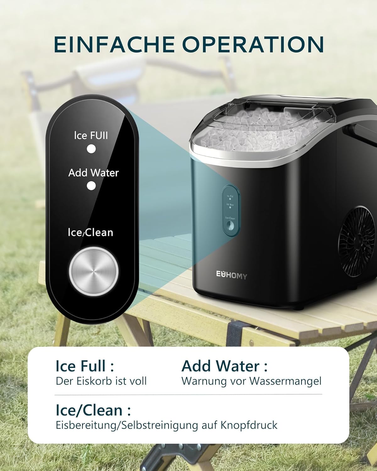 Euhomy Pearl H1 Nugget Ice Maker EU-Version