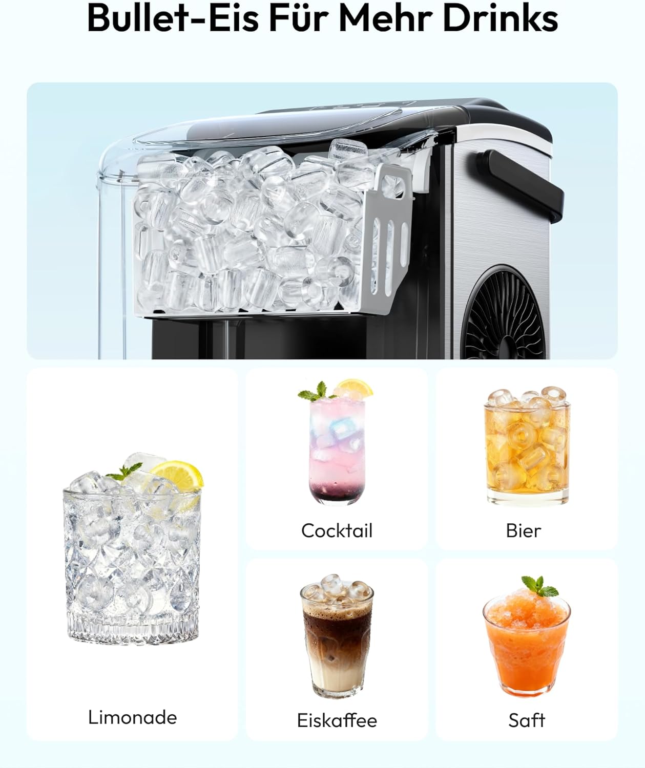 Euhomy Dart H1 Bullet Ice Maker EU-Version