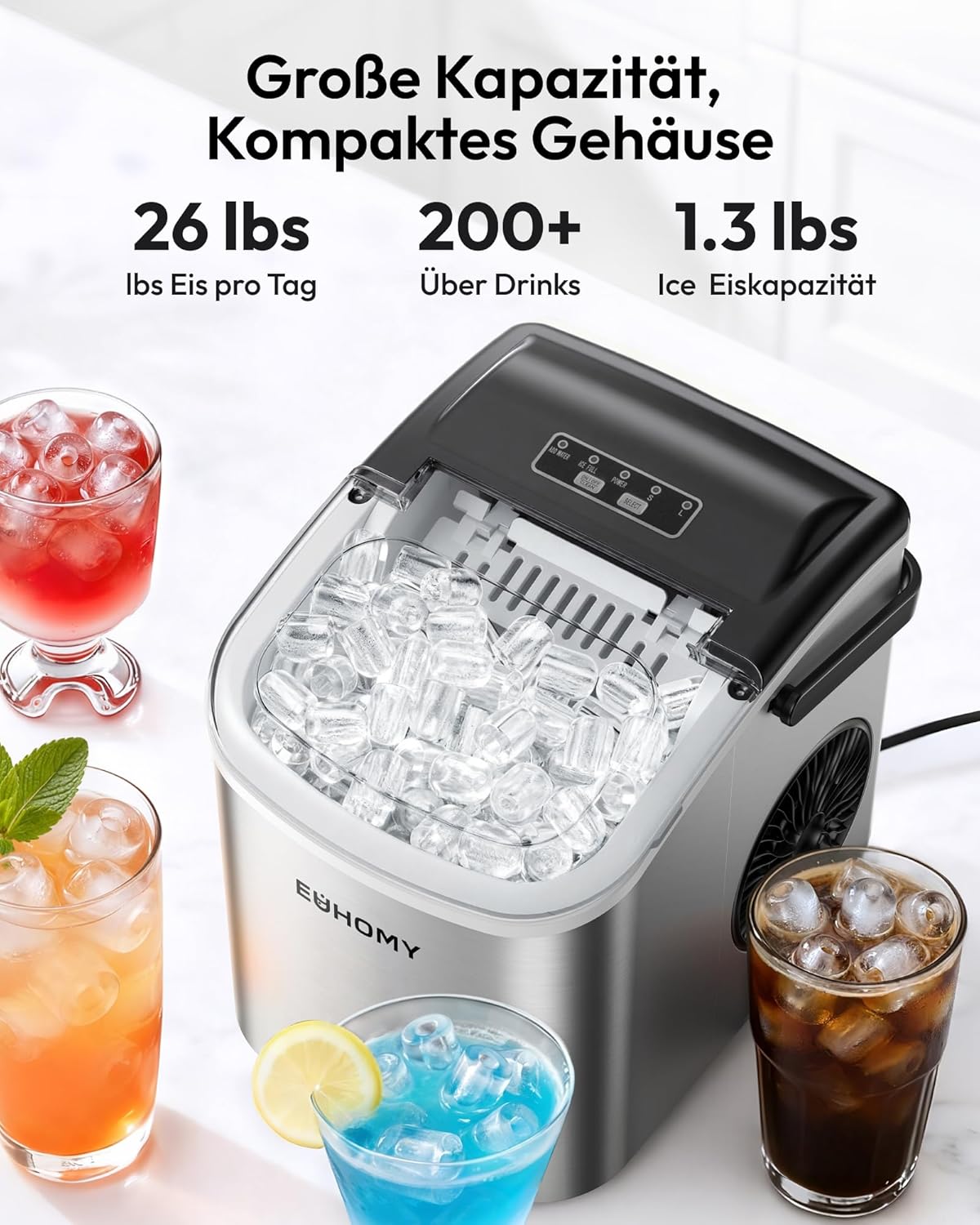 Euhomy Dart H1 Bullet Ice Maker EU-Version