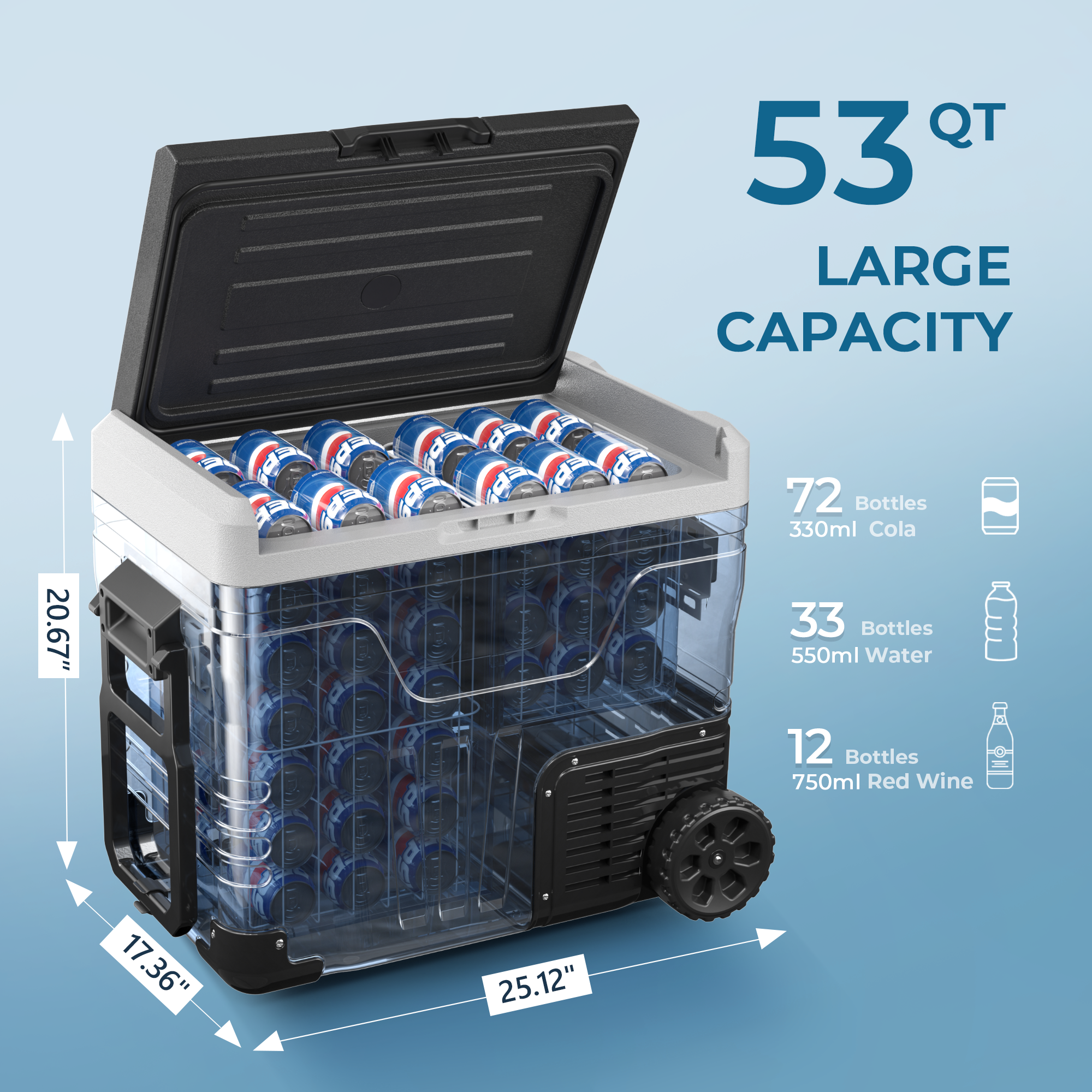 Euhomy Rover W2 Car Refrigerator (37QT/53QT)