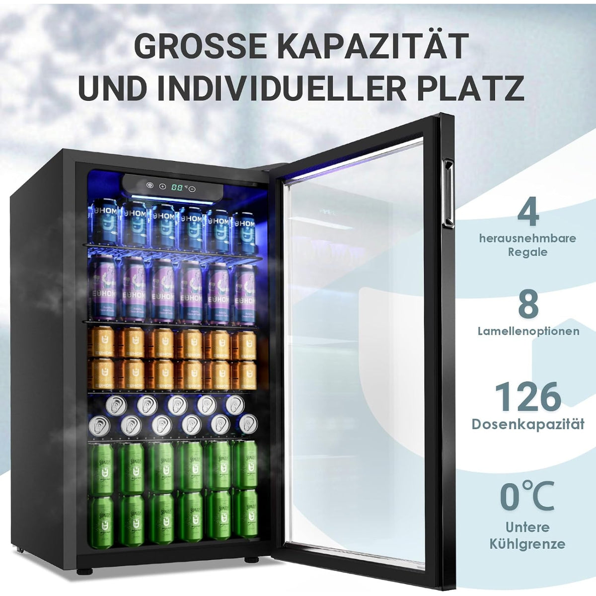 Euhomy Fizz 110 90L Getränkekühlschrank