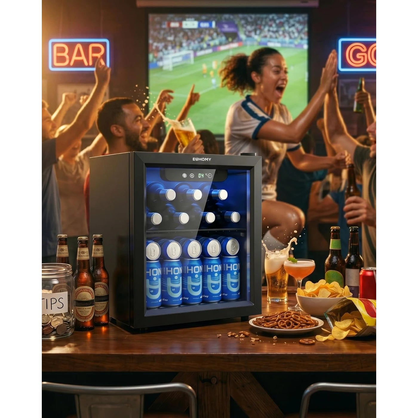 Euhomy Fizz 55 Beverage Refrigerator
