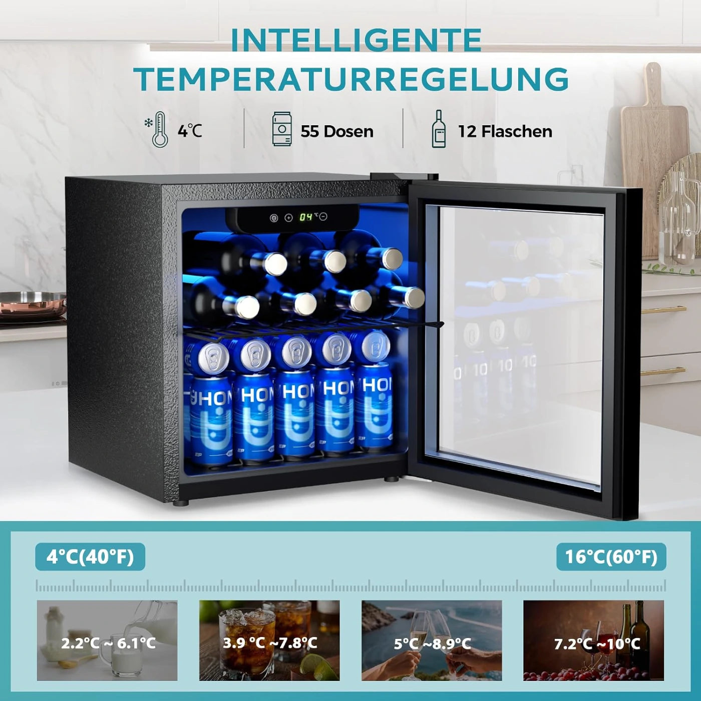 Euhomy Fizz 55 Beverage Refrigerator