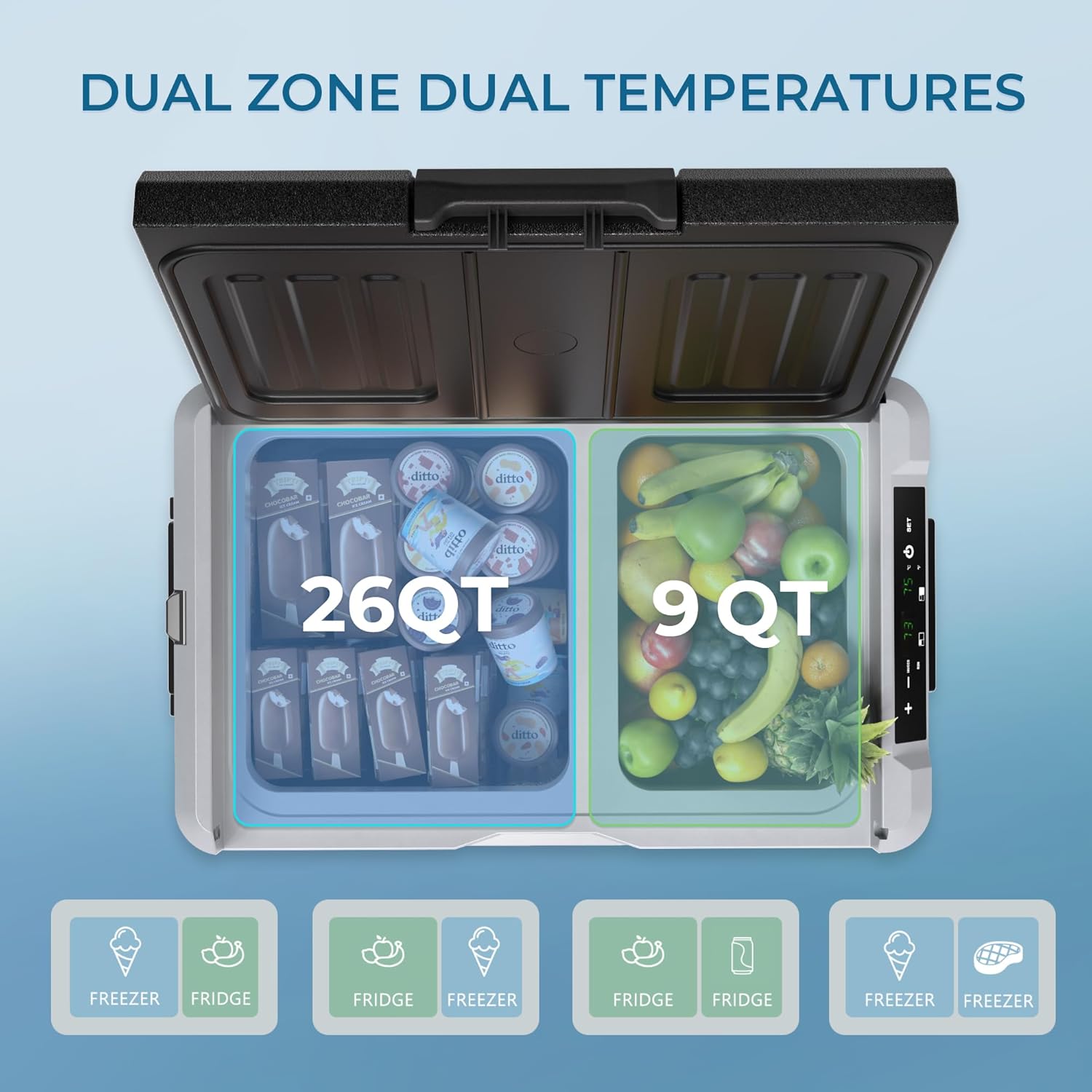 Euhomy Rover W4 Car Refrigerator (37QT/53QT)