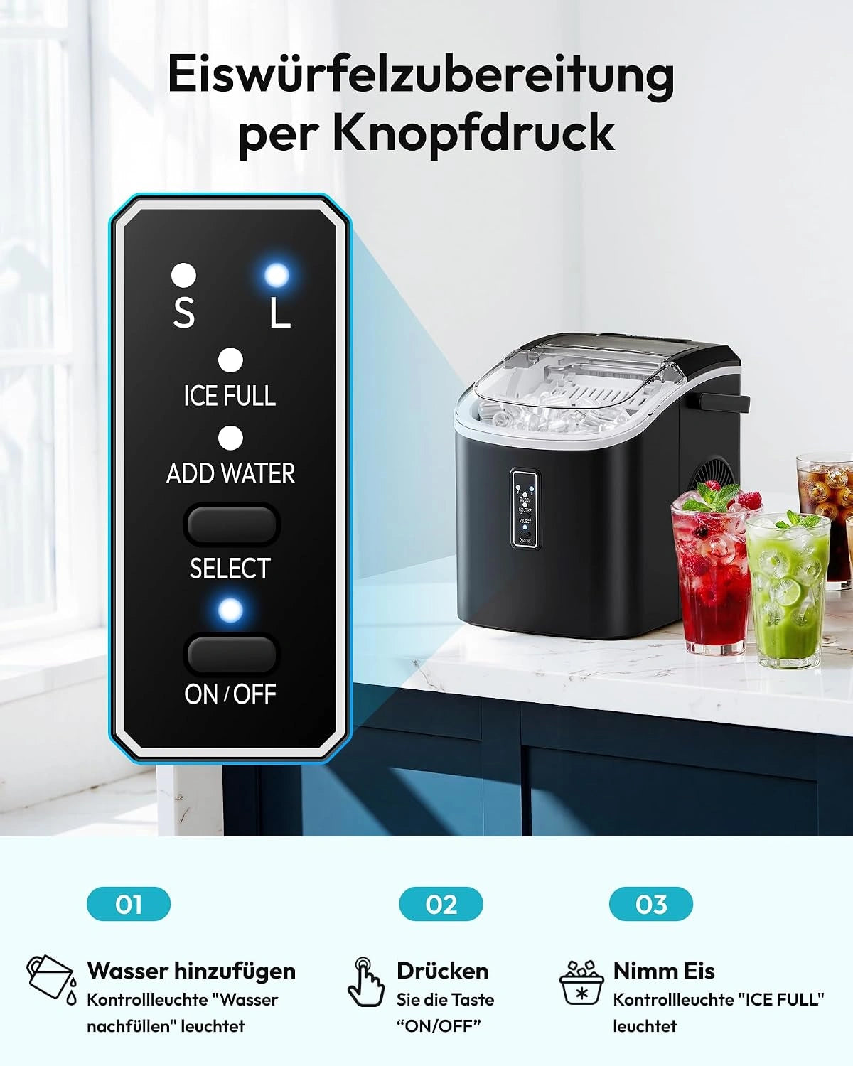 Euhomy Dart S1 Bullet Ice Maker EU-Version